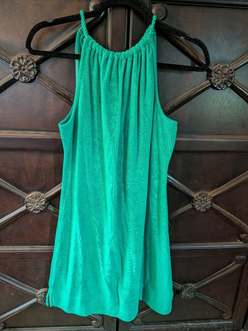 Terry summer halter dress